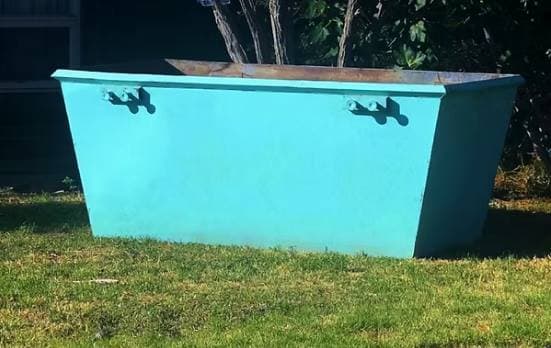 3 cubic meter turquoise skip bin hire Adelaide - small waste bin for renovations and garden projects